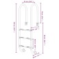 vidaXL Escalera para piscina acero inoxidable 304 54x38x158 cm vidaXL Escalera para piscina acero inoxidable 304 54x38x158 cm