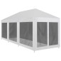 vidaXL Carpa de celebraciones con 8 paredes de malla 9x3 m vidaXL Carpa de celebraciones con 8 paredes de malla 9x3 m