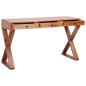 vidaXL Escritorio ordenador madera maciza caoba natural 115x47x77 cm vidaXL Escritorio ordenador madera maciza caoba natural 115x47x77 cm