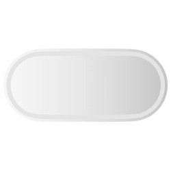 vidaXL Espejo de baño LED ovalado 80x35 cm
