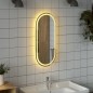 vidaXL Espejo de baño LED ovalado 80x35 cm vidaXL Espejo de baño LED ovalado 80x35 cm