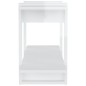 vidaXL Estantería madera contrachapada blanco brillante 100x30x51 cm