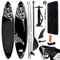 vidaXL Juego de tabla de paddle surf hinchable negro 305x76x15 cm vidaXL Juego de tabla de paddle surf hinchable negro 305x76x15 cm