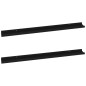 vidaXL Estantes de pared 2 unidades negro 100x9x3 cm vidaXL Estantes de pared 2 unidades negro 100x9x3 cm