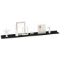 vidaXL Estantes de pared 2 unidades negro 100x9x3 cm vidaXL Estantes de pared 2 unidades negro 100x9x3 cm