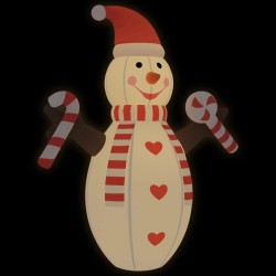 vidaXL Muñeco de nieve inflable de Navidad con LED 630 cm