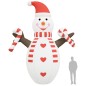 vidaXL Muñeco de nieve inflable de Navidad con LED 630 cm vidaXL Muñeco de nieve inflable de Navidad con LED 630 cm