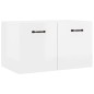 vidaXL Armario pared madera contrachapada blanco brillo 60x36,5x35 cm