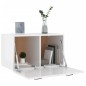 vidaXL Armario pared madera contrachapada blanco brillo 60x36,5x35 cm