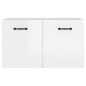 vidaXL Armario pared madera contrachapada blanco brillo 60x36,5x35 cm