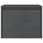 vidaXL Muebles para TV 3 piezas madera maciza de pino gris