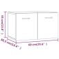 vidaXL Armario pared madera contrachapada blanco brillo 60x36,5x35 cm
