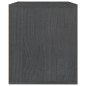 vidaXL Muebles para TV 3 piezas madera maciza de pino gris