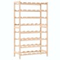 vidaXL Botellero de madera de cedro 57,5x28x102 cm
