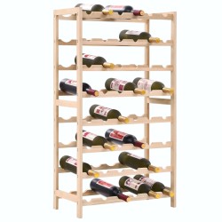 vidaXL Botellero de madera de cedro 57,5x28x102 cm