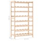 vidaXL Botellero de madera de cedro 57,5x28x102 cm