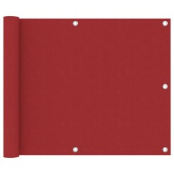 vidaXL Toldo para balcón tela oxford rojo 75x500 cm
