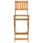 vidaXL Taburetes altos de jardín plegables 2 uds madera maciza acacia vidaXL Taburetes altos de jardín plegables 2 uds madera maciza acacia