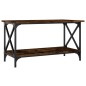 vidaXL Mesa de centro madera y hierro roble ahumado 80x45x45 cm vidaXL Mesa de centro madera y hierro roble ahumado 80x45x45 cm