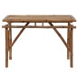 vidaXL Mesa plegable de jardín de bambú 115x50x75 cm vidaXL Mesa plegable de jardín de bambú 115x50x75 cm