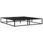 vidaXL Estructura de cama de metal negra 180x200 cm