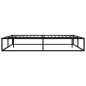 vidaXL Estructura de cama de metal negra 180x200 cm