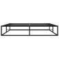 vidaXL Estructura de cama de metal negra 180x200 cm
