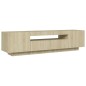 vidaXL Mueble de TV con luces LED roble Sonoma 160x35x40 cm vidaXL Mueble de TV con luces LED roble Sonoma 160x35x40 cm
