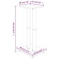 vidaXL Soportes altavoces 2 ud vidrio templado negro y plata 3 pilares vidaXL Soportes altavoces 2 ud vidrio templado negro y plata 3 pilares