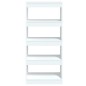 vidaXL Estantería madera contrachapada blanco brillante 60x30x135 cm vidaXL Estantería madera contrachapada blanco brillante 60x30x135 cm