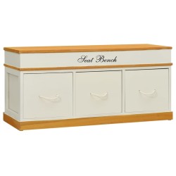 vidaXL Banco de entrada de almacenamiento mueble zapatero 