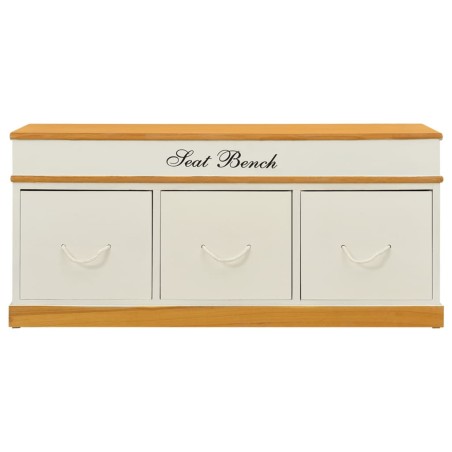 vidaXL Banco de entrada de almacenamiento mueble zapatero 
