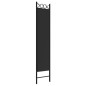 vidaXL Biombo divisor de 3 paneles de tela negro 120x200 cm