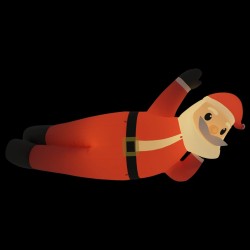 vidaXL Papá Noel inflable de Navidad con luces LED 160 cm
