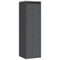 vidaXL Muebles para TV 3 piezas madera maciza de pino gris