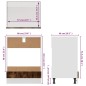 vidaXL Armario de horno madera ingeniería roble ahumado 60x46x81,5 cm vidaXL Armario de horno madera ingeniería roble ahumado 60x46x81,5 cm