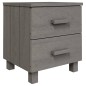 vidaXL Mesita de noche HAMAR pino macizo gris claro 40x35x44,5 cm vidaXL Mesita de noche HAMAR pino macizo gris claro 40x35x44,5 cm