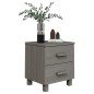 vidaXL Mesita de noche HAMAR pino macizo gris claro 40x35x44,5 cm vidaXL Mesita de noche HAMAR pino macizo gris claro 40x35x44,5 cm