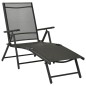 vidaXL Set de muebles de jardín 3 piezas textilene aluminio negro vidaXL Set de muebles de jardín 3 piezas textilene aluminio negro