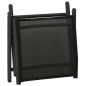 vidaXL Set de muebles de jardín 3 piezas textilene aluminio negro vidaXL Set de muebles de jardín 3 piezas textilene aluminio negro