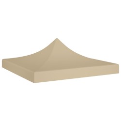 vidaXL Techo de carpa para celebraciones beige 2x2 m 270 g/m² 