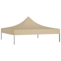 vidaXL Techo de carpa para celebraciones beige 2x2 m 270 g/m² 