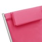 vidaXL Sillas mecedoras 2 unidades acero rosa vidaXL Sillas mecedoras 2 unidades acero rosa