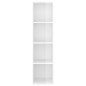 vidaXL Mueble TV pared contrachapada blanco brillo 37x37x142,5 cm vidaXL Mueble TV pared contrachapada blanco brillo 37x37x142,5 cm