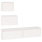 vidaXL Muebles para TV 4 piezas madera maciza de pino blanco vidaXL Muebles para TV 4 piezas madera maciza de pino blanco