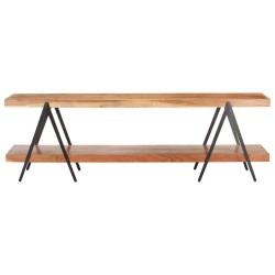 vidaXL Mueble para TV de madera maciza de acacia 160x40x50 cm