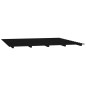 vidaXL Estructura de cama de madera maciza de pino negro 160x200 cm