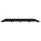 vidaXL Estructura de cama de madera maciza de pino negro 160x200 cm