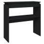 vidaXL Mesa consola madera contrachapada negro 80x30x80 cm vidaXL Mesa consola madera contrachapada negro 80x30x80 cm