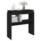 vidaXL Mesa consola madera contrachapada negro 80x30x80 cm vidaXL Mesa consola madera contrachapada negro 80x30x80 cm